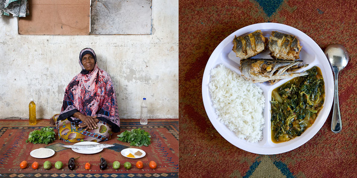 zanzibar Блюдо: вали, мчузина мбогамбога (рис, рыба и овощи в манговом соусе)